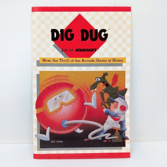 Atarisoft Dig Dug Commodore 64 Game w/ Original Box & Manual **UNTESTED** - Picture 9 of 10